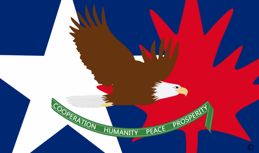 brown eagle with banner