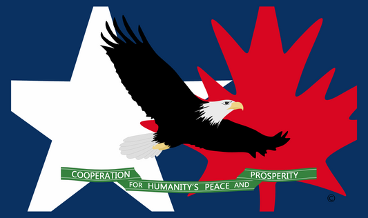 white eagle with green ribbon sticker